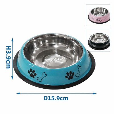 Anti-Slip Plain Pet Bowl Αντιολισθητικό Μπολ με Σχέδια - Small