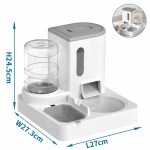 Pet Food Dispenser 2 σε 1 Διανομέας Τροφής και Νερού για Γάτες 