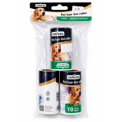 Nobleza Exclusive Pet Lint Roller with 2 Refills 